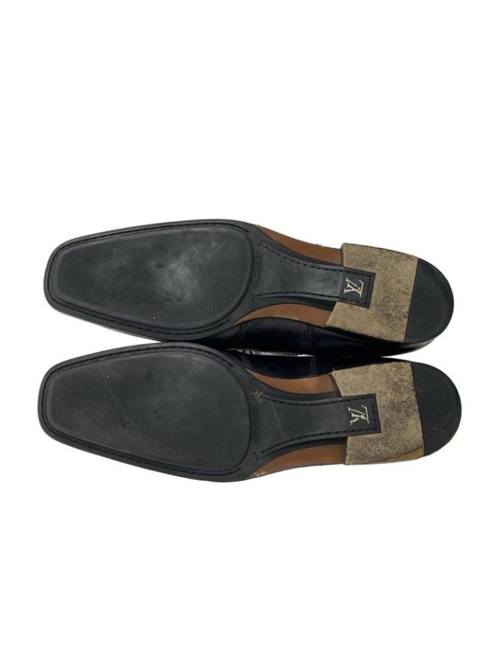 Louis Vuitton Shoes 8 Black Leather - Picture 4 of 6